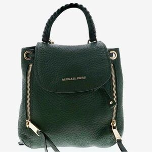 New Michael Kors Pebble Leather Convertible Backpack/Crossbody Bag
